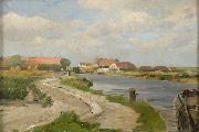 Village near canal